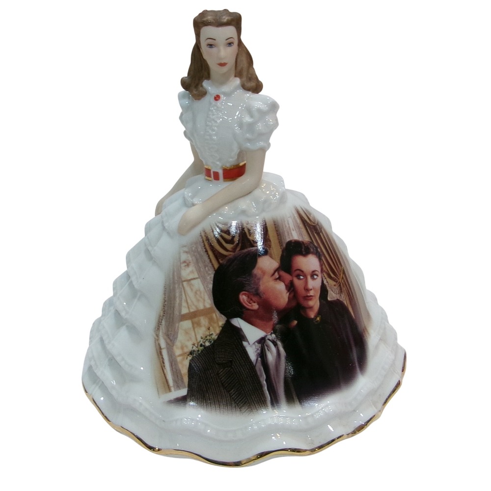 Bradford Editions Gone With the Wind Scarlett O'Hara Ruffles and Lace Figurine
